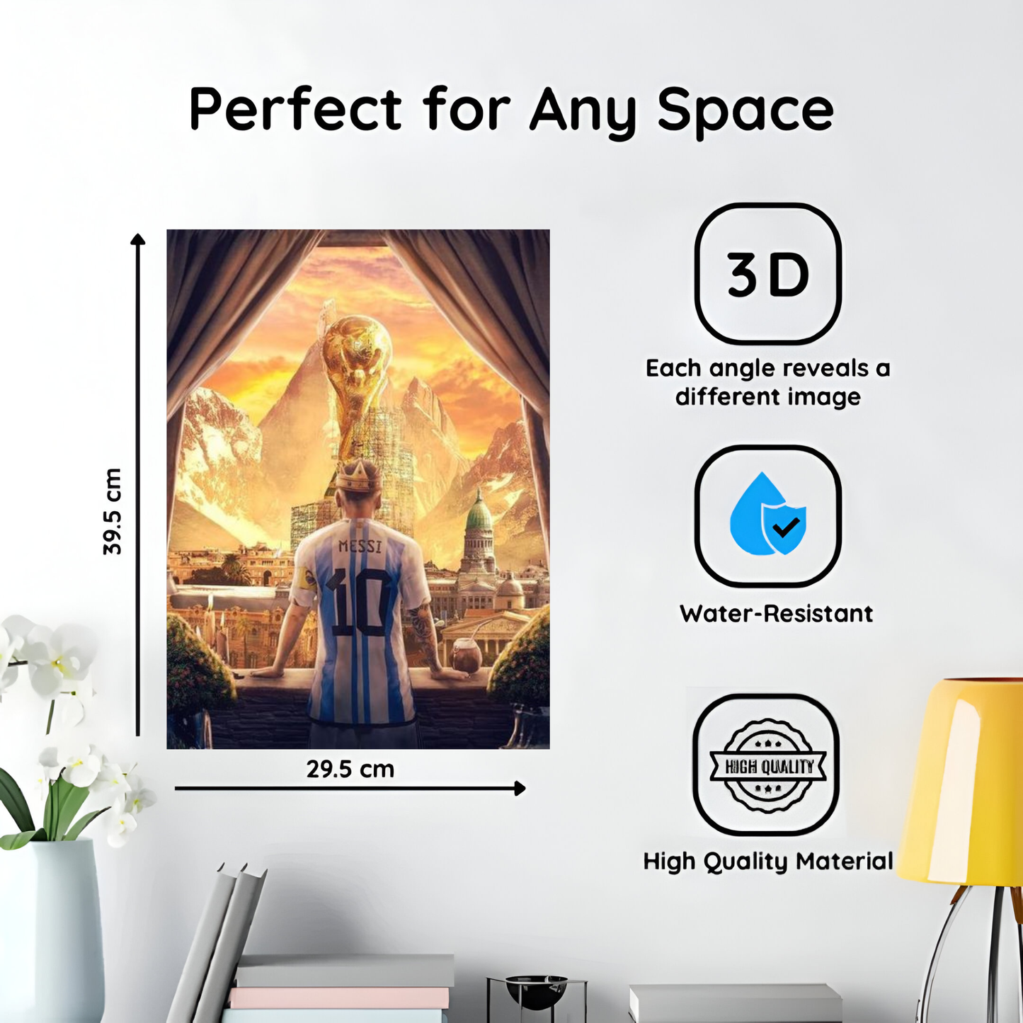 3D-постер Ліонеля Мессі